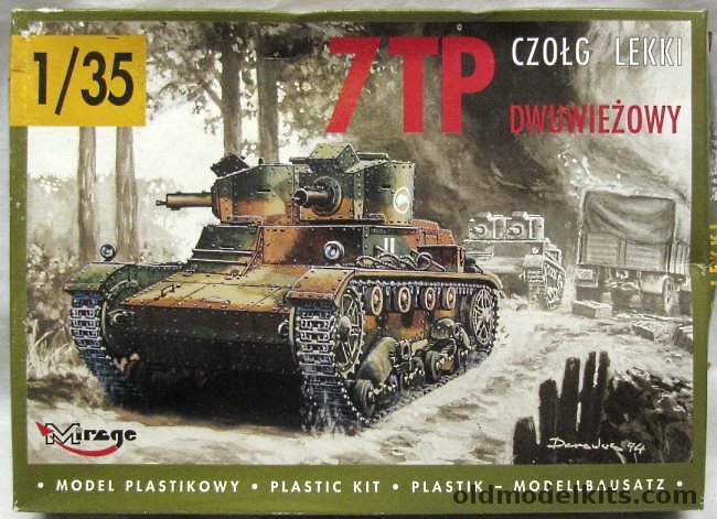 Mirage Hobby 1/35 7TP Tank, 35302 plastic model kit